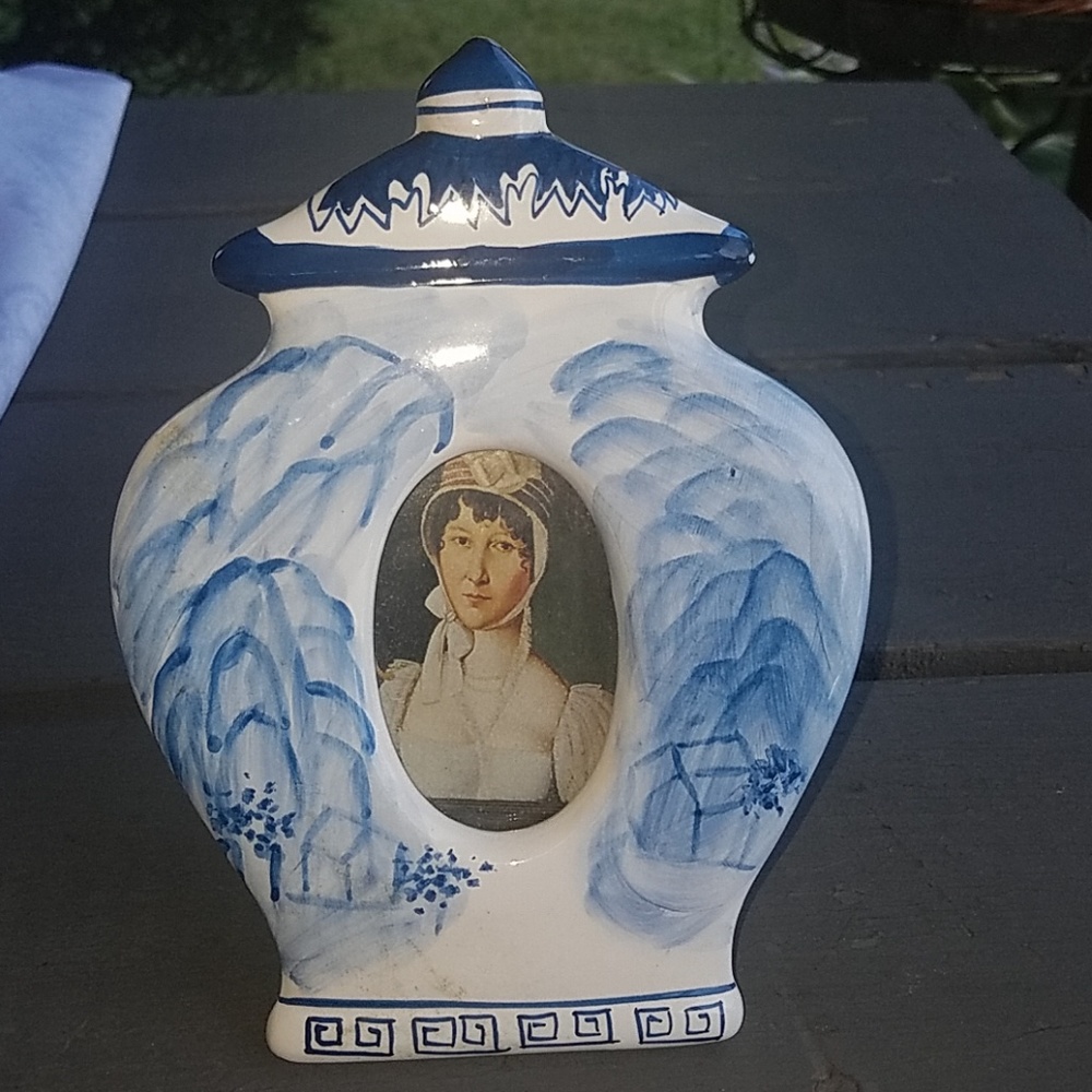 Blue and White Picture Frame